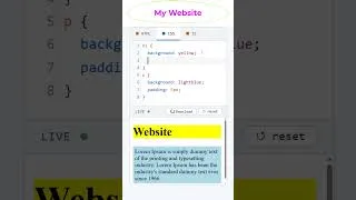 Thumbnail: My Website Using HTML CSS #coding #website #htmltutorial