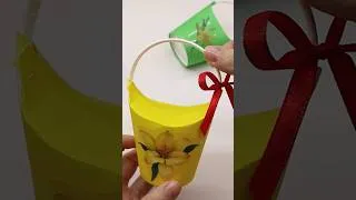 Thumbnail: 🎁🍬MINI BASKET 🎁 Craft DIY #cupcakecrafts #minibasketmaking #handmade #diycrafts #papercupcraft #diy