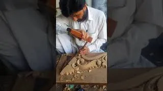 Thumbnail: Satisfying Wood Carving|| Wood Work- #Short #Shortvideo