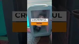 Thumbnail: CROWNFUL Mini Portable Fridge for Skincare, Beverages, and Travel | Best Mini Fridge Review
