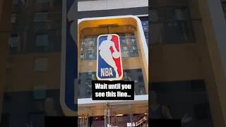 Thumbnail: Line Outside NBA Store 😳 #knicks #nba