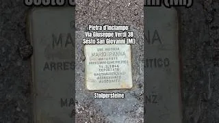 Thumbnail: Mario Panna (1911-1944) Manovale in Breda. Deportato Mauthausen. Linz. Auschwitz. Pietra d’inciampo