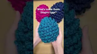 Thumbnail: I crocheted these Dragon Eggs but what's inside? 🤔