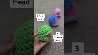 Thumbnail: Same Crochet Head but make it DIFFERENT 💚💙💜