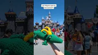 Thumbnail: I crocheted Loki Alligator and took him to DISNEYLAND! ✨️