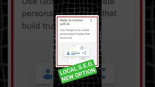 Thumbnail: This New Google Feature Saves Hours on Review Replies #shorts #seo #localbusiness