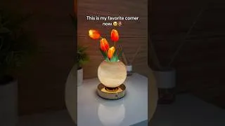 Thumbnail: Tulip LED Night Light USB Rechargeable Desk Decor Lamp Simulation Bouquet Table Lamp #flowerlamp