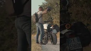 Thumbnail: Testing my new Yamaha XSR700 on gravel road #yamaha #xsr700 #caferacer