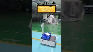 Thumbnail: Reeman AMR robot in action   #amr #amrrobot #robot #forkliftrobot #manufacturing