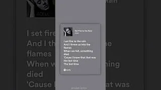 Thumbnail: SET FIREEEEE lyrics