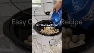 Thumbnail: Easy Crockpot Recipe-BBQ & Orange Marmalade Meatballs with Rice #easyrecipe  #crockpotcooking