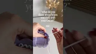 Thumbnail: What Cricut Crafters REALLY Think About When Crafting 🤣 #cricut #cricutcrafting