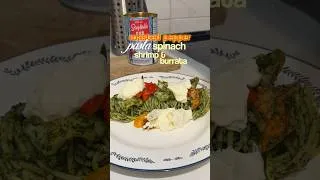 Thumbnail: pasta night🍝  #recipe #pasta #pastarecipe #cookingathome #cookingshorts #burrata #spinachpasta