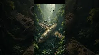 Thumbnail: Giant Snake Found Wrapped Around Abandoned Airplane in the Jungle! part-2 #snake #shorts#giantanimal