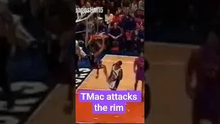 Thumbnail: Raptor Tracy McGrady attacks the rim 😤💪🔥 #nba #basketball #sports #dunk #2000 #highlights #raptors