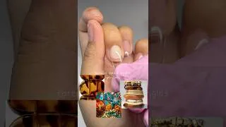 Thumbnail: Watch me do a tortoise shell & bangles nail design (gel-x nails)