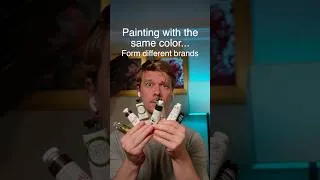 Thumbnail: Painting with the same color from different brands #artchallenge #painting #art