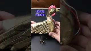 Thumbnail: Cyborg Chicken - Mixed Media Sculpture