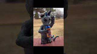 Thumbnail: Sipping Simon - Polymer Clay Monster with Mini Brand Icee