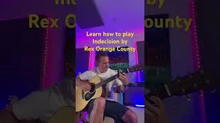 Thumbnail: Indecision Guitar lesson on my channel now! Rex Orange County Daniel Caesar.