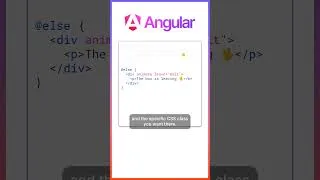 Thumbnail: New in Angular: Animate Enter & Leave in 60 Seconds 🎬