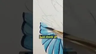 Thumbnail: The Roof Tile Trick for Perfect Feathers #watercolourtutorial #birdpainting #shorts