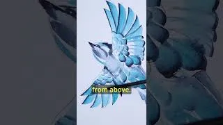 Thumbnail: See how perspective flips this bluebird painting #arttutorial #watercolor #technique