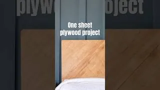 Thumbnail: One sheet of plywood and a few 2x4s. One gorgeous DIY headboard #woodworking