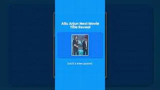 Thumbnail: AA22 Title REVEALED 😱 Allu Arjun Raaka New Movie Update