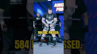 Thumbnail: John Haack  @MHB30   Presses 265 KG Like It’s NOTHING at the American Pro #benchpress