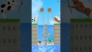 Thumbnail: Knowledge vs Money? With Cartoon Cow vs Tiger What To Choose? #Shorts #Cartooncow #Viral #shortsfeed