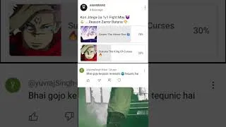 Thumbnail: Sataru Gojo VS Sukuna Comment Rap War #jujutsukaisen #gojo #sukuna #mahoraga  #rapbattle