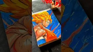 Thumbnail: GOKU SUPER SAIYAN DRAWING 🔥|DRAGON BALL 🤯#shorts #dragonball #goku #animeart