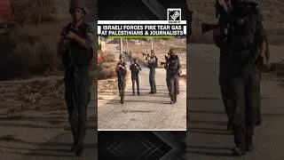 Thumbnail: Israeli forces fire tear gas at Palestinians and journalists in area of shootout in West Bank