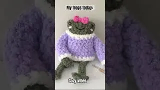 Thumbnail: Crochet Frog Moods 🐸🦄💕