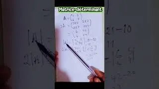 Thumbnail: différence entre matrice et déterminant #maths