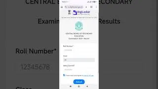 Thumbnail: CBSE Class 12 Results Declared. Check ur result. Link in description