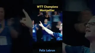 Thumbnail: Felix Lebrun crazy 4-0 Wins against Lin Shindong | Insane reaction  #wtt #wttchampions #tabletennis
