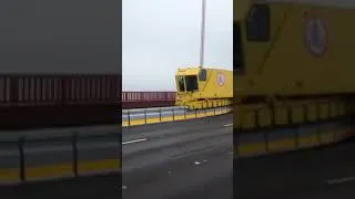 Thumbnail: Road Zipper Working North to South on Golden Gate Bridge
