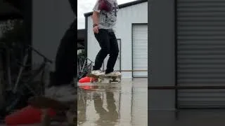Thumbnail: Ollie im wet #skateboarding #skateboardvibes #art #tricks #skateboardvibes #skate