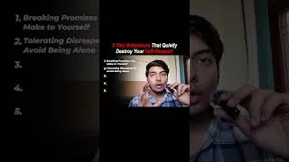 Thumbnail: 5 Behaviours that Quickly Destroy your Self Respect #anshumanjoshi #psychology