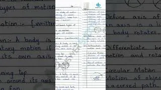Thumbnail: Physics Notes | Chapter 2, Kinematics | Grade 9 | Federal Board