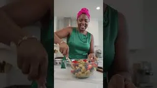 Thumbnail: Mixing Savory Thanksgiving leftovers with sweet summer berries great for a quiet park picknic