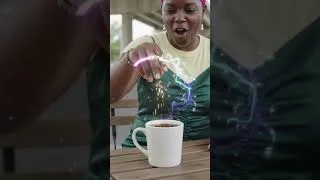 Thumbnail: A sister cast a magic spell that turns her coffee into a frog