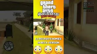 Thumbnail: CJ Recruits 😍 Homies In Beta Version #shorts #carljohnson #cj #grovestreet #gtasanandreas #gta