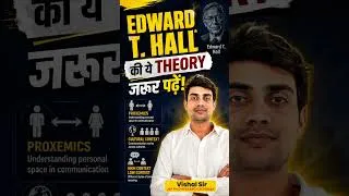 Thumbnail: Edward T. Hall की Theory 🔥 | Proxemics, High & Low Context Culture | UGC NET Paper 1 #shorts #ugcnet