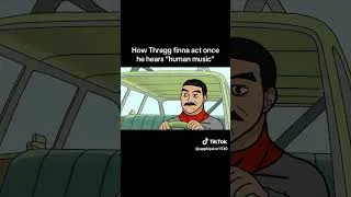 Thumbnail: Thragg experiences human music #invincible #thragg #humanmusic #animationmeme #animation