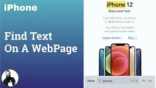 Thumbnail: Find Text On A WebPage on iPhone #Short