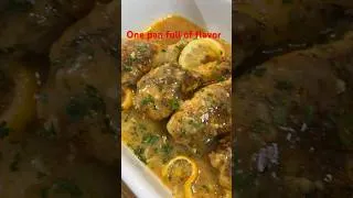 Thumbnail: Juicy Lemon Garlic Chicken in ONE Pan! #Shorts