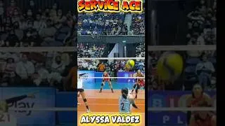 Thumbnail: SERVICE ACE ALYSSA VALDEZ | KAHIT SAN NAPUNTOS.#trending #volleyball #games #valdez #phenom